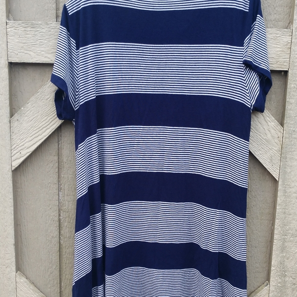 Cable & Gauge short sleeve blue/white stripe shirt - Picture 5 of 5